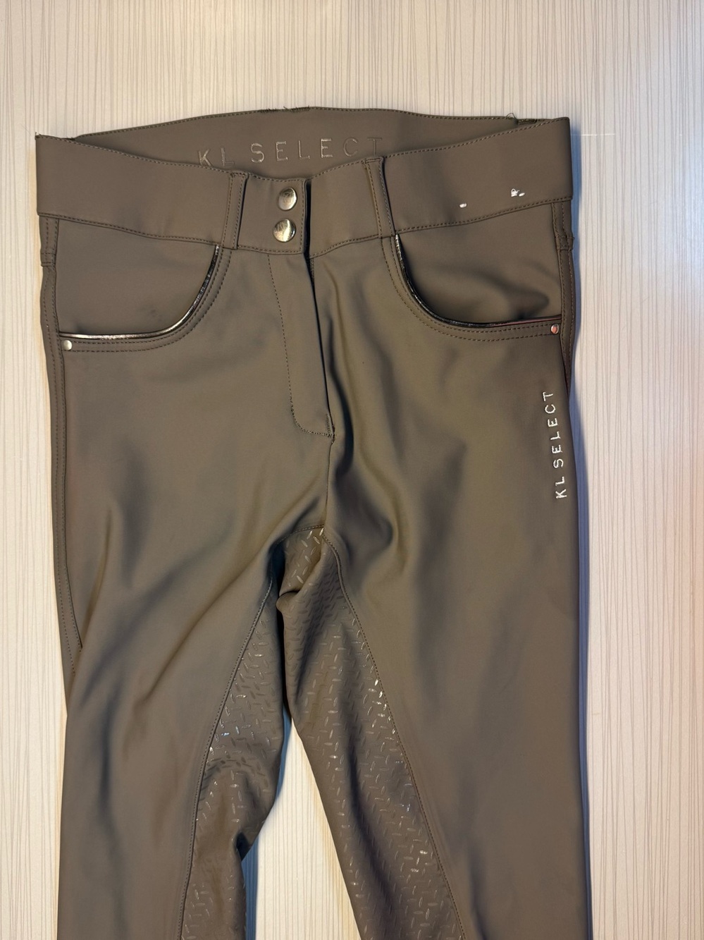 KL Select Brownish-green Equestrian Riding Breeches